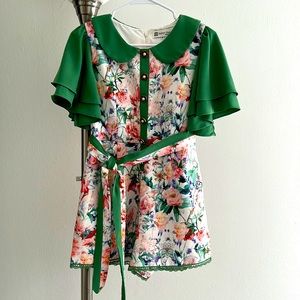 Color flowers Romper. Size M